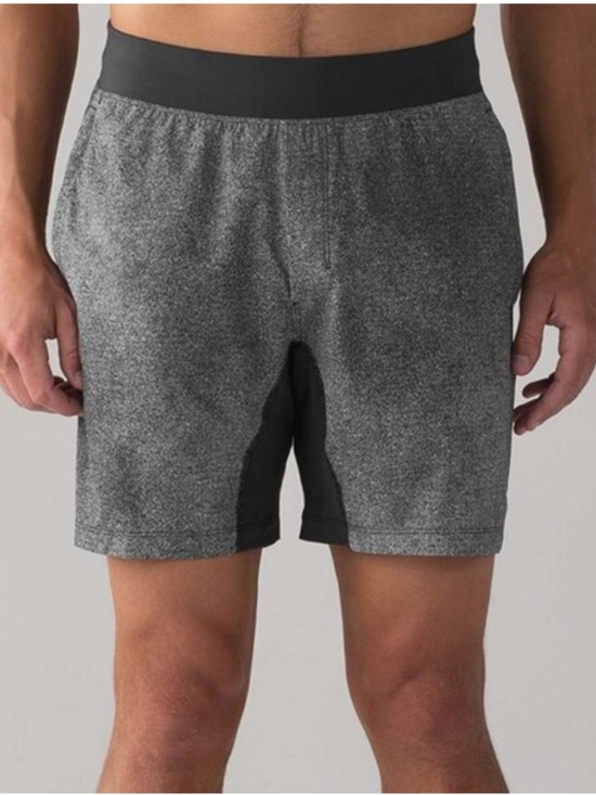 lululemon athletica Other - Lululemon T.H.E. Short Linerless 7" Carbon Mist Alpine White Graphite Grey M